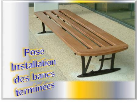PROJET BANCS - Pose et installation terminées